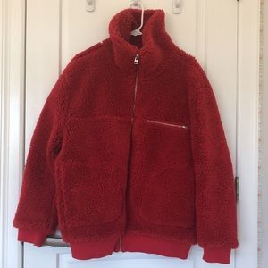 Aritzia oversized teddy bear jacket, size M